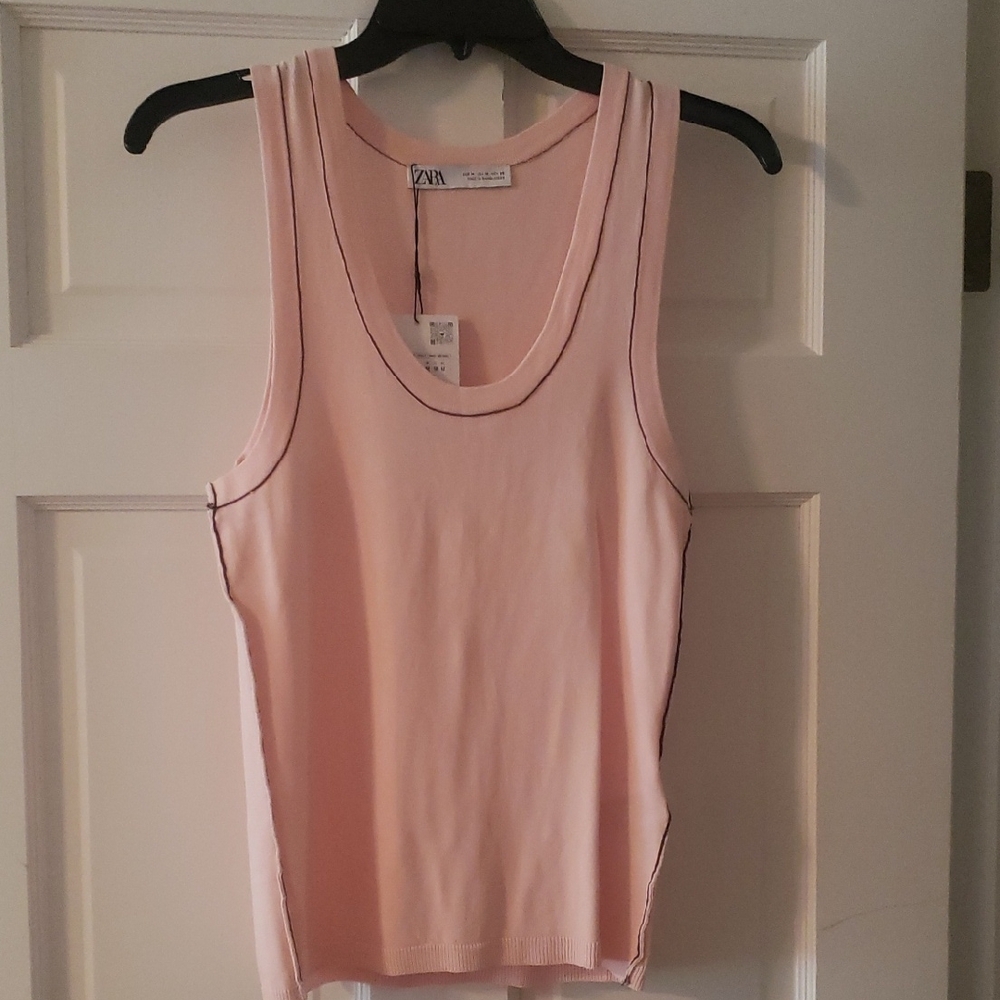 Zara Light Pink Women's Tank Top